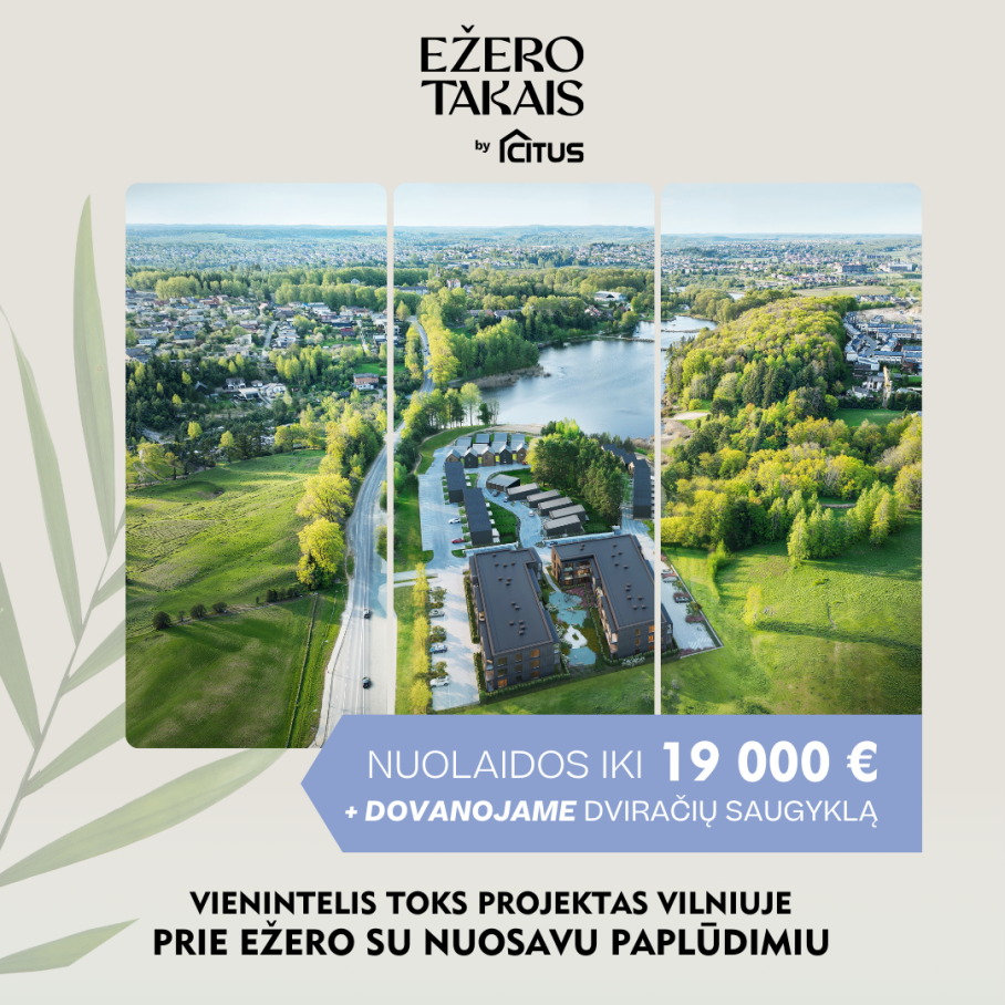 Svajonių namai prie ežero su nuolaidomis iki 19 000 €!